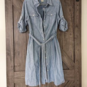 EUC L.L. Bean Denim Dress